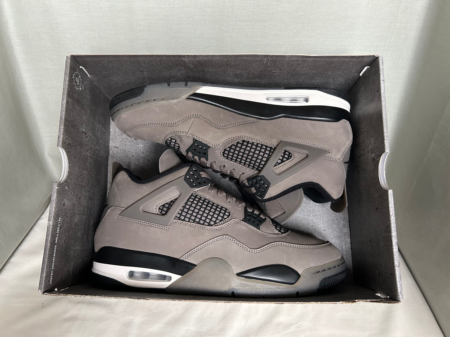 Air Jordan 4 Retro Cave Stone Men's Basketball Performance Shoe Size 12 No Lid