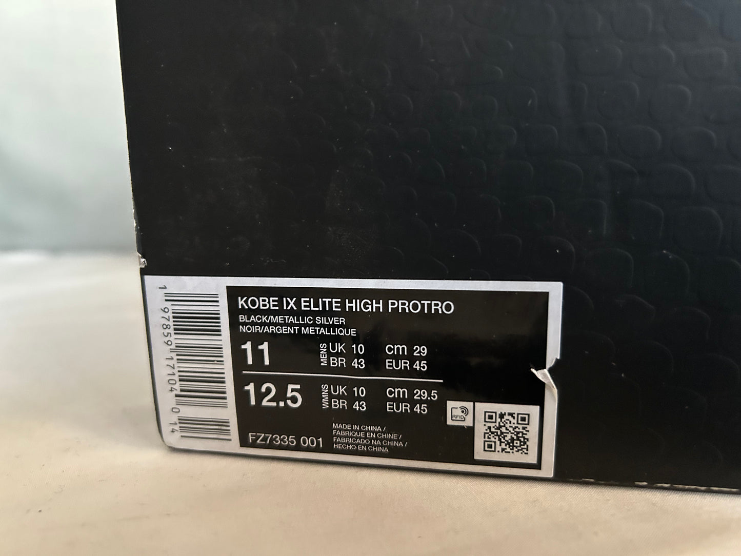 New Kobe 9 Elite Protro 'Masterpiece' Basketball Sneakers FZ7335-001