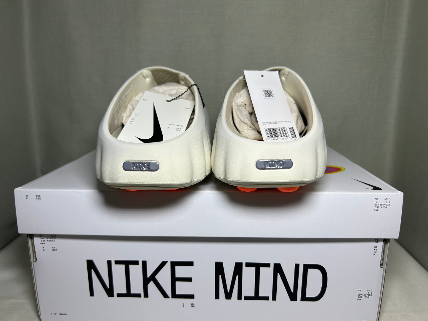 Nike Mind 001 Light Bone HQ4307-002 Men's Sizes Neuroscience Performance Pregame Mule Shoes