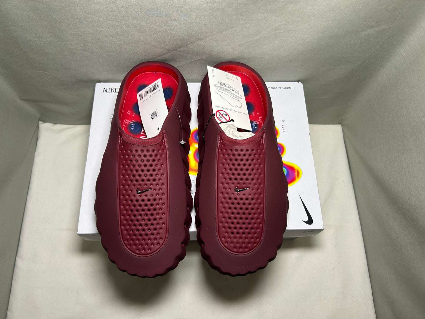 Nike Mind 001 Team Red Gradient University HQ4307-601 Men's Neuroscience Slides