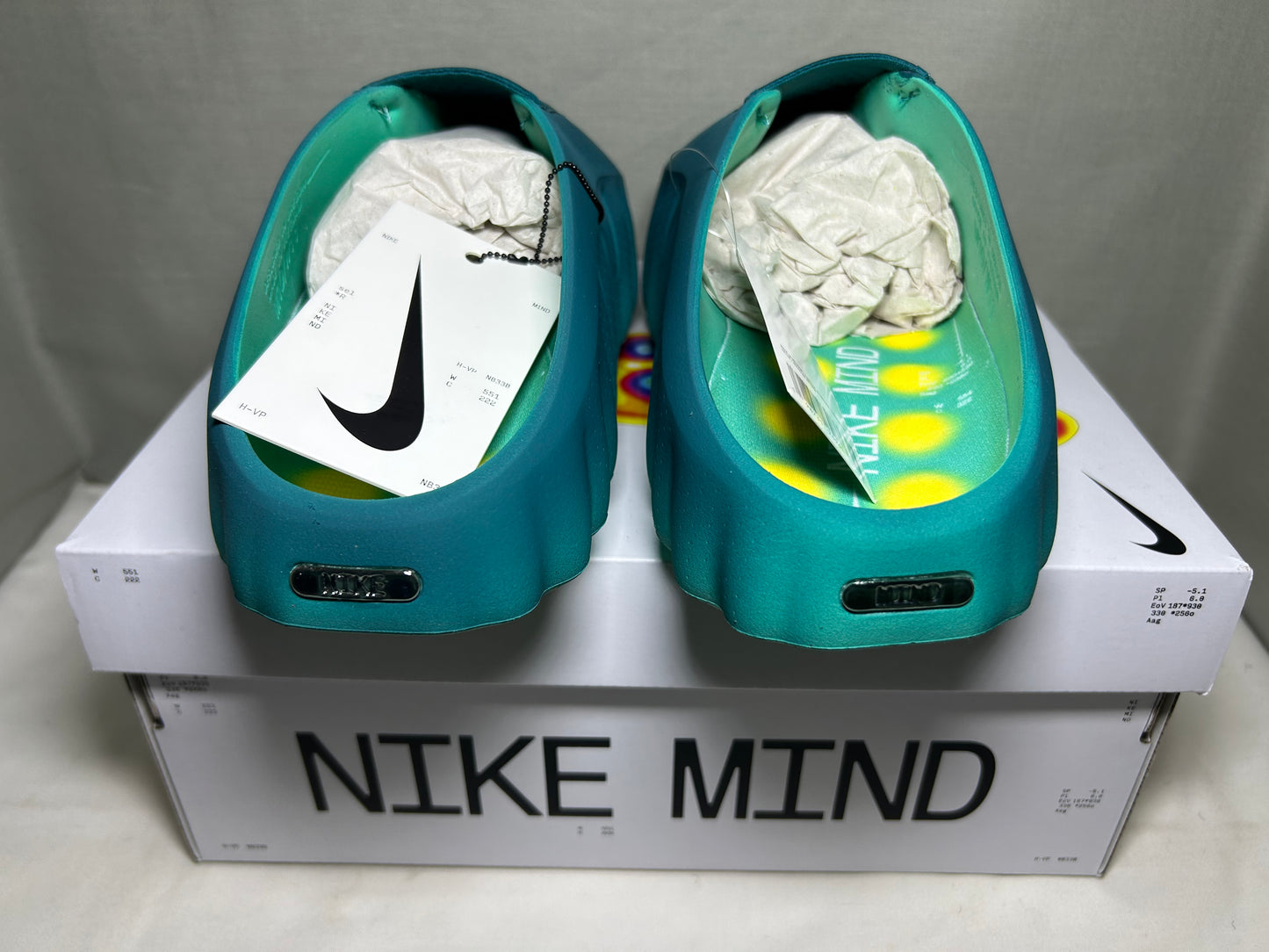 Nike Mind 001 Slide Geode Teal Light Menta Neuroscience Slides HQ4307-301